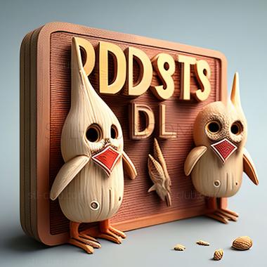 3D мадэль Взносы и запреты Rocket dan и Delibird (STL)